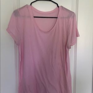 Pink short sleeve shirt